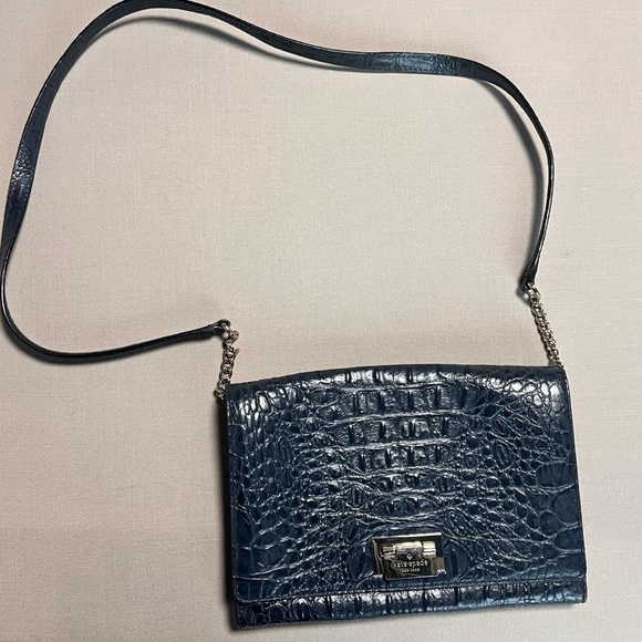 kate spade Handbags - Kate Spade Fiona Croc Embossed Crossbody Bag